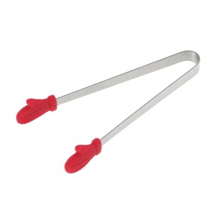 Unique Bargains Pcs Food Tongs Glove-Shaped Ice & Food Tongs Dishwasher Safe Stainless Steel Silicone 5 Inch 1 Pcs - 1 of 3