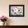 HomeRoots Fresh Florals Black Framed Print Wall Art - 2 of 4