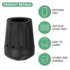 Unique Bargains Durable Non-slip Multipurpose Use Folding Camp Chair Replacement Feet 4 Pcs - 2 of 4