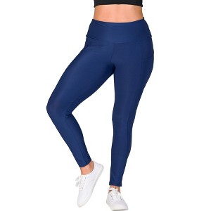24seven Comfort Apparel Side Pocket Ankle Length Yoga Pant Leggings - 1 of 4