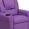 Flash Furniture Contemporary Kids Recliner with Cup Holder and Headrest - 3 of 4