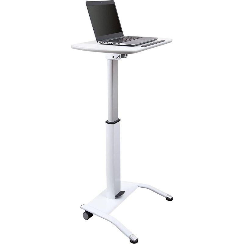 Stand Up Desk Store Pneumatic Adjustable Height Tilting Laptop Lectern Speakers Podium, 1 of 5