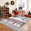 Nasitip Christmas Elements Area Rug, Washable Foldable Non-Slip Low Pile Rug for Living Room, Bedroom, Study Room & Entryway - 2 of 4