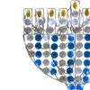 Northlight 24" LED Lighted Wide Angle  Menorah - Blue/Cool White - 3 of 3