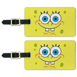 Spongebob Smiling Face Luggage ID Tags Set of 2 - 1 of 4