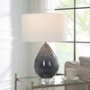 Uttermost Nebula Table Lamp – 26.25"H Black & White Speckled Ceramic Base with Crystal Foot - 2 of 4
