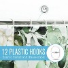 LunaLulinlk Sage Green Shower Curtain with Hooks - 3 of 4
