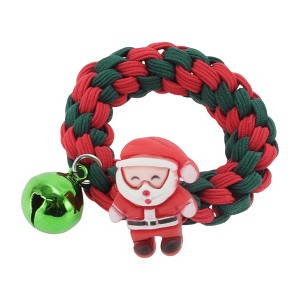 Unique Bargains Christmas Hair Rope Santa Claus Bell for Christmas Red Green 1 Pc - 1 of 4