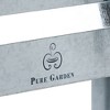 Raised Garden Bed Plant Holder Kit With Adjustable Galvanized Iron For Growing Flowers, Vegetables, Herbs by Pure Garden 14.25" L x 13.5" W x 5.5" H - 4 of 4