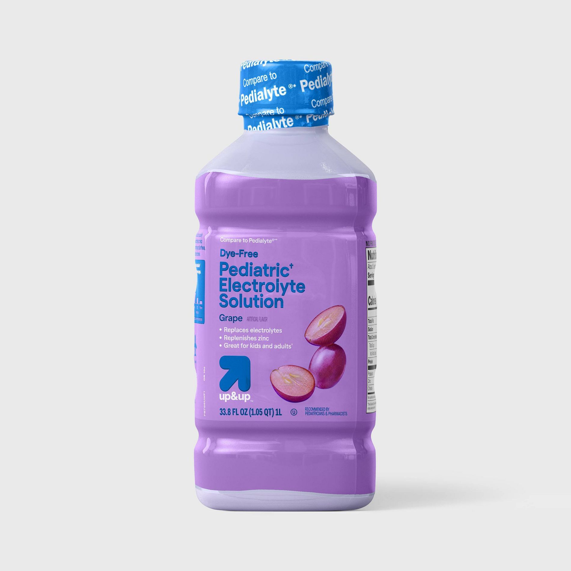 Dye-Free OES Electrolyte Drinks - Grape - 1L - up&up™