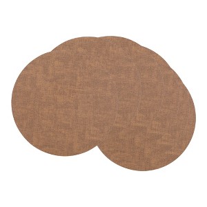 REGALWOVEN Faux Leather Washable Wipeable Heat Resistan Placemats 6 Pcs - 1 of 4