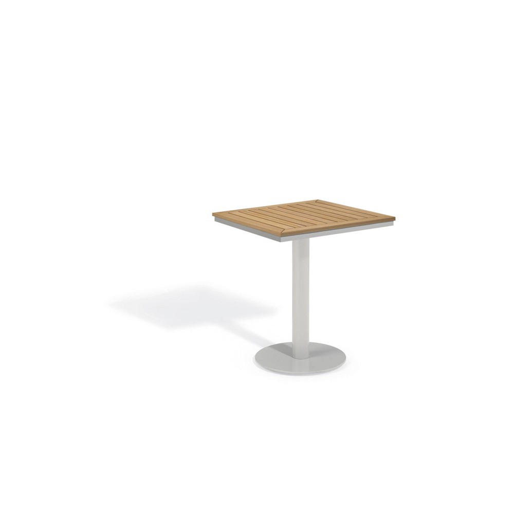 Travira 26 Natural Tekwood Square Bistro Table Oxford Garden