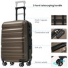 Lyngins 6-Piece Family Hardside Luggage Set – 12" +14" +16" +20" Carry on Luggage, 24" +28" Spinner Suitcases, ABS Lightweight Durable Build - 4 of 4