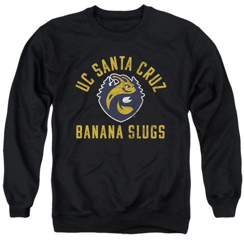 University of California-Santa Cruz Official Banana Slugs Logo Unisex Adult Crewneck Sweatshirt, Black - image 1 of 4