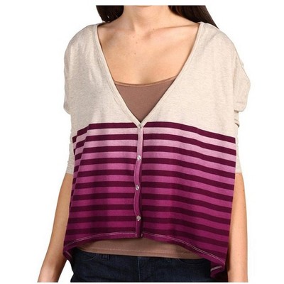 Vans Womens Sundown Cartigan Knit Cardigan Sweater, Purple, Large