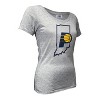 NBA Indiana Pacers Women's Short Sleeve Burnout Scoop T-Shirt - 3 of 4