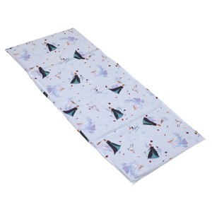 NoJo Disney Frozen Winter Cheer Lavender, Aqua, Green and White Anna, Elsa and Olaf Preschool Nap Pad Sheet - 1 of 4