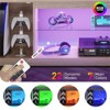 Bestier 57" Modern Media Console with Adjustable shelf, LED Fluted TV Stand for 65 Inch TV, Glossy TV Console with Cabinet - 2 of 4