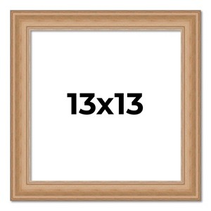 PosterPalooza | Square Weathered Yellow Picture Frame - UV Acrylic, Foam Board Backing, Hanging Hardware - 1 of 4