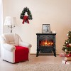 R.W.FLAME Electric Fireplace Heater, Infrared Fireplace Heater 1000/1500W, 3D Realistic Flames Effect, ETL Certificated, Adjustable Flame Brightness - 2 of 4