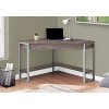 Monarch Specialties Computer Desk Home Office Corner Storage Drawers 42InchL Work Laptop Metal Laminate Brown Grey Contemporary Modern - 2 of 4