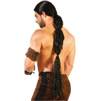 Forum Novelties Medieval Fantasy Men's Warrior Black Costume Wig