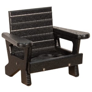 JCS Wildlife Mini White Adirondack Chair Candle or Drink Holder, Lake Life - 1 of 4