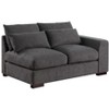 TIRAMISUBEST 112 inch Tatman Linen Blend Sectional 2 Ottomans Modular Chaise Glam Living Room Removable Cushions Minimal Tool Assembly - 4 of 4
