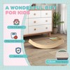Balance Board Kids, Wooden Wobble Board for Children, 35 Inch Toddler Balance Board Open Ended Learning Toy for Years 3-8, Wood - 4 of 4