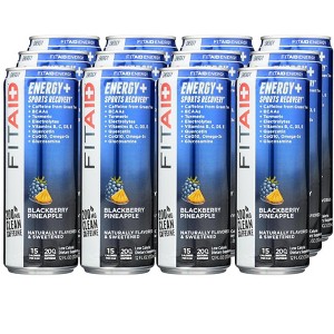 FitAID Blackberry Pineapple Energy Sports Recovery Drink - Case of 12/12 oz - 1 of 4