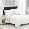 RT Designers Collection Ruby 3 Pieces Pinsonic Lightweight Quilts Set For Bedding White - 2 of 4