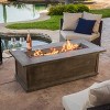 GDFStudio Lecanto Outdoor 50,000 BTU Lightweight Concrete Fire Pit Table with Tank Holder - 2 of 4