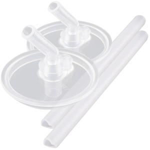 Thermos 12 oz. Kid's F400 Funtainer Bottle Plastic Replacement Straws - Clear - 1 of 2