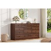 Dresser for Bedroom,12 Drawer Dressers & Chests of Drawers, Wood Storage Drawer Dresser with Power Outlet, 61 Inch - 2 of 4