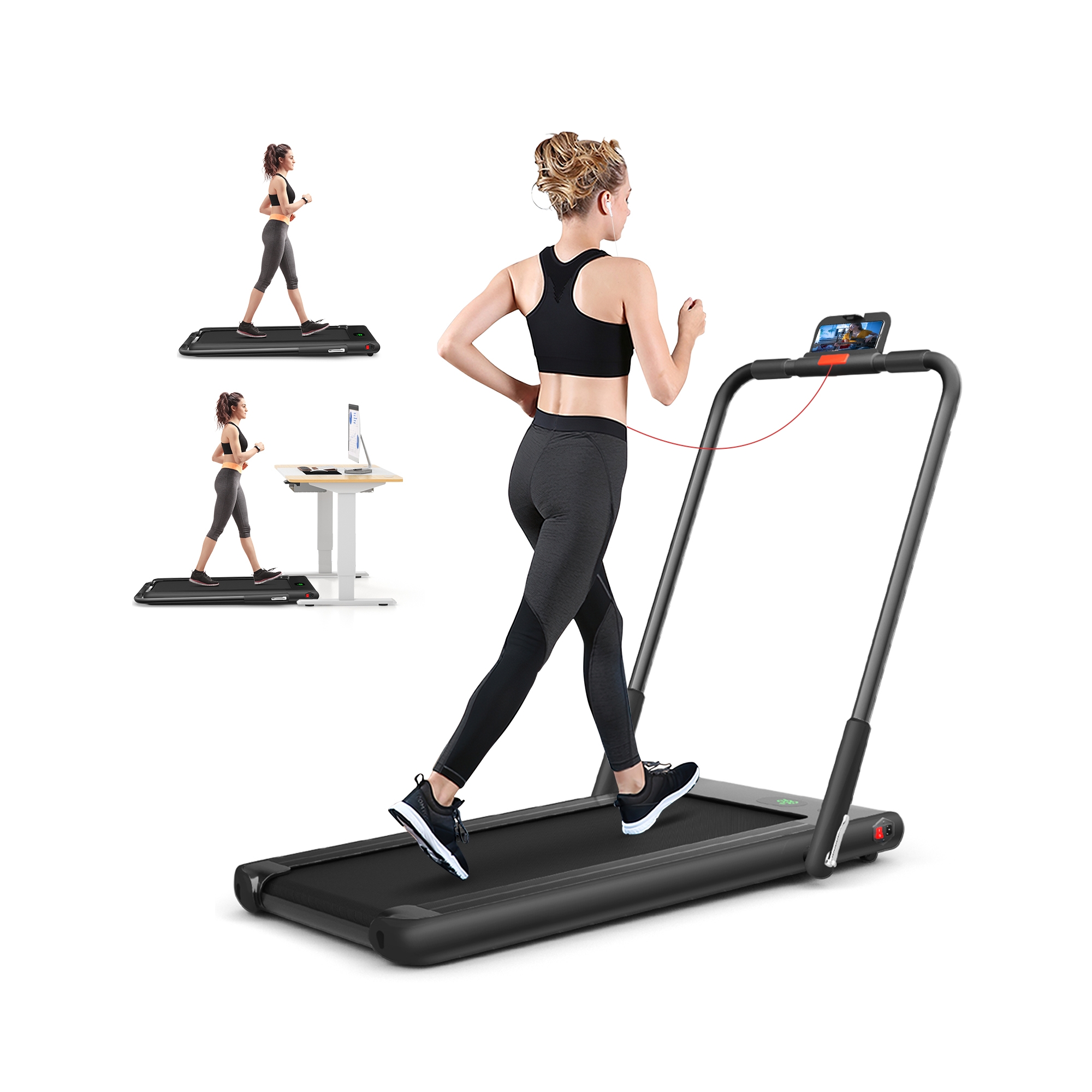 2 in 1 Folding Under Desk Treadmill