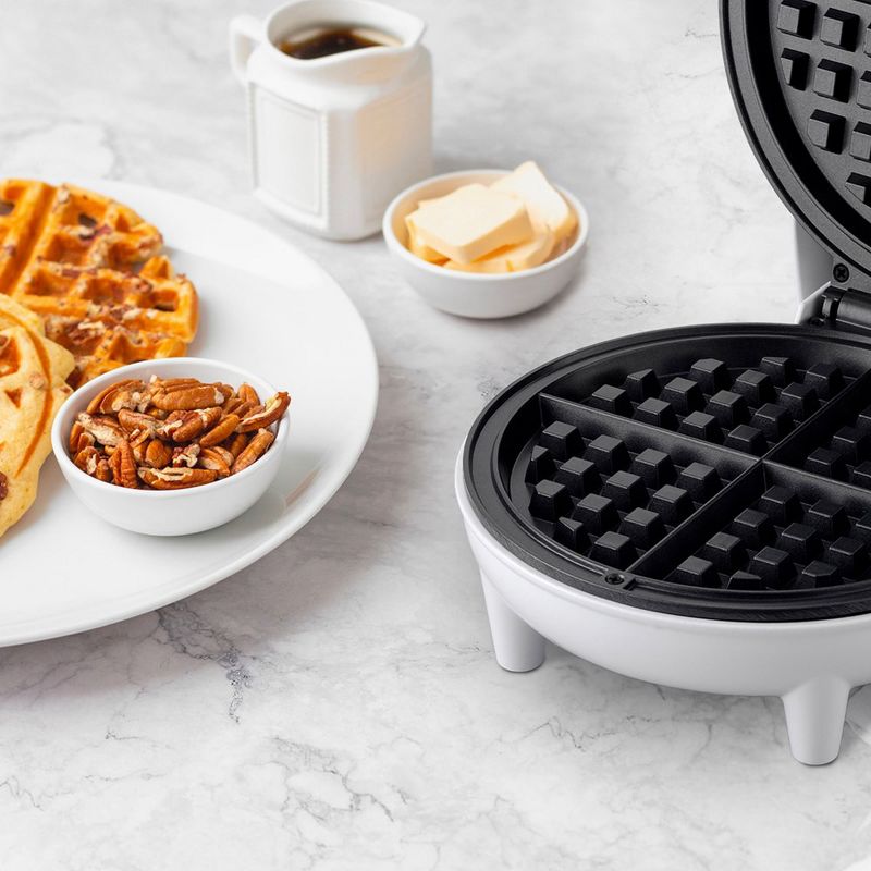 Courant Mini Donut Maker, Personal Griddle, & Waffle Maker – Bundle (White), 5 of 8