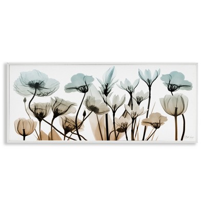 Stupell Industries Mixed Transparent Flowers, 24" x 10"