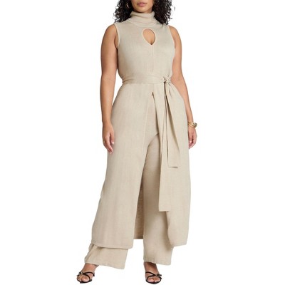 ELOQUII Women's Plus Size Heathered Sweater Pant