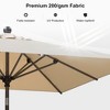 PURPLE LEAF Patio Umbrella Outdoor Table Umbrella Aluminum Frame Market Umbrella Sun Umbrella with 8 Sturdy Ribs - 3 of 4