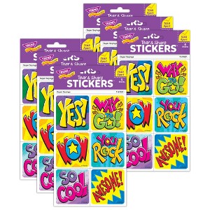 TREND Super Sayings Tear & Share Stickers®, 30 Per Pack, 6 Packs - 1 of 4