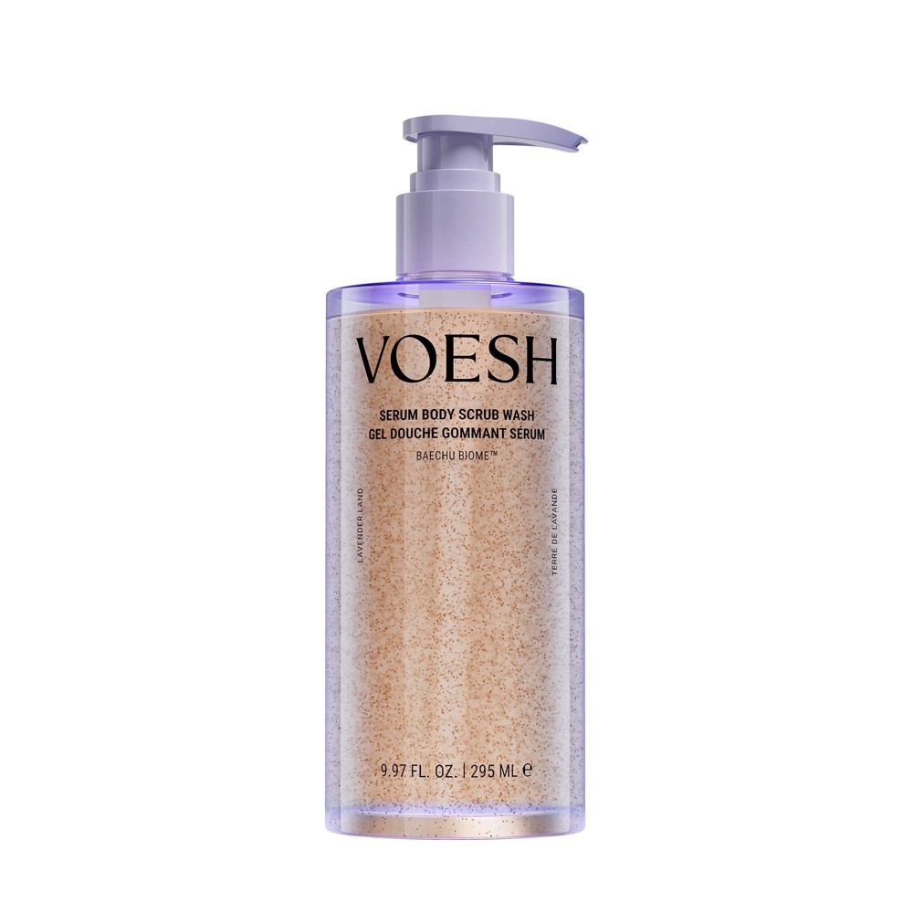VOESH Serum Body Scrub Wash for Daily Cleansing & Gentle Exfoliation - Lavender Land, K-Beauty - 9.97 fl oz - Beauty Studio