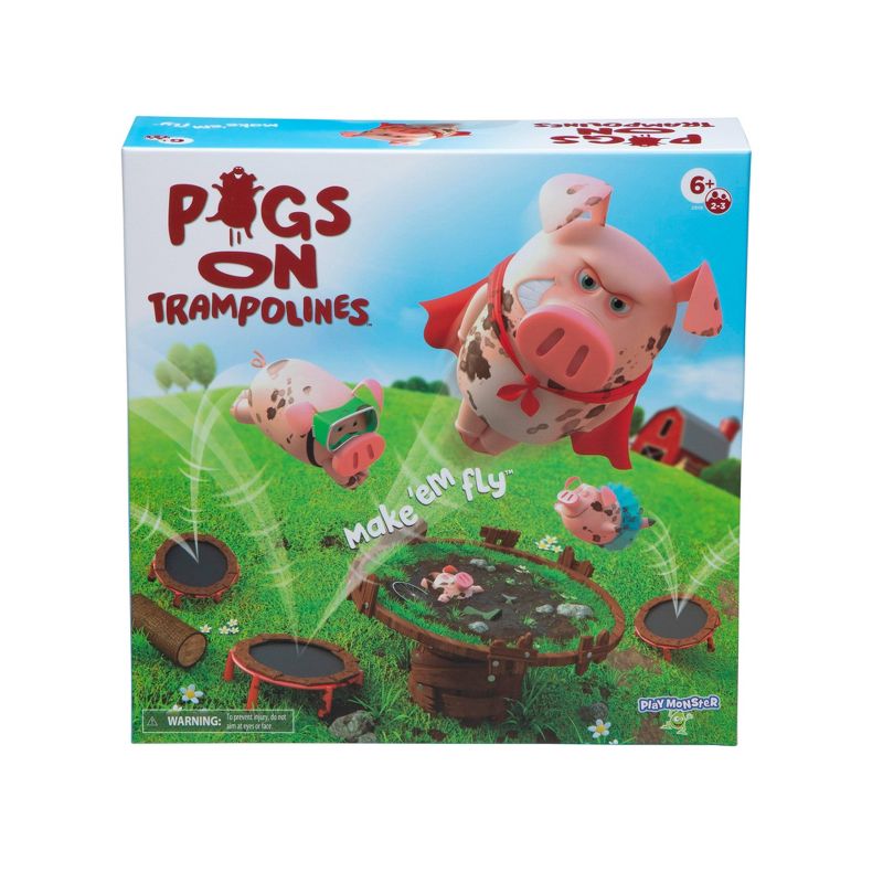 PlayMonster Pigs on Trampolines Board Game, 1 of 14