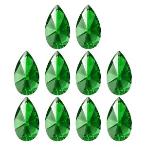 Unique Bargains DIY Hanging Ornament K9 Crystal Pendant Teardrop beads 10 Pcs - 1 of 4