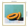 Amanti Art Blue Papaya II by Walker Noble Wood Framed Wall Art Print 33 in. x 33 in. - 4 of 4