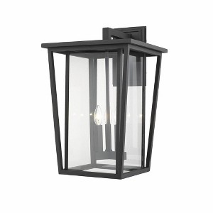 Seoul Collection Outdoor Wall Lantern - Glass, 3 Bulbs, Dimmable, Wet Rated, 14" x 22.75" - 1 of 3