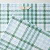 Layered Plaid Cotton Flour Sack Kitchen Towel Green/Blue/Cream - Hearth & Hand™ with Magnolia - 3 of 3