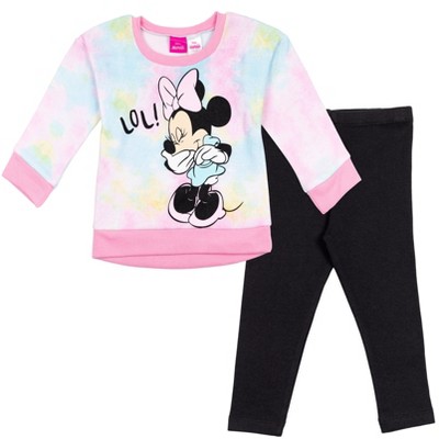 Mickey Mouse & Friends Minnie Girls Sweatshirt & Leggings 