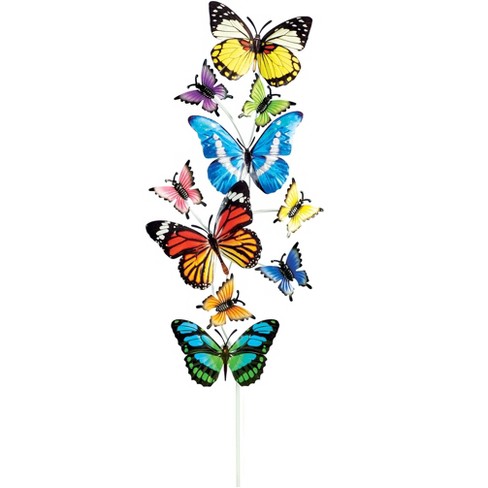 Collections Etc Butterfly Kaleidoscope Metal Garden Stake No Size : Target