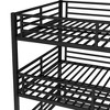 Kumasinova Bunk Bed,Metal Triple Bunk Bed with Ladder,Safety Guardrails for Kids,Bedroom,Noise-reduced Design - 4 of 4