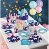 Creative Converting Unicorn Galaxy Birthday Party Plates and Napkins 48ct - 2 of 4